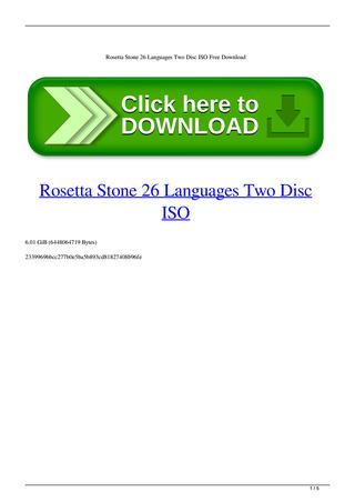 Rosetta stone language pack iso